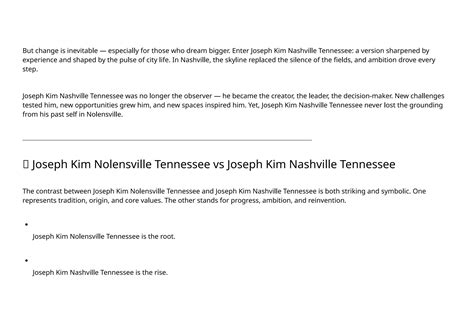 Joseph Kim Nolensville Tennessee vs Joseph Kim Nashville Tennessee: A ...