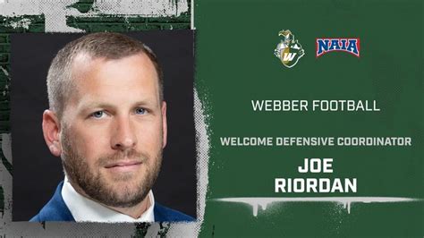Riordan Named Webber Football Defensive Coordinator - Webber ...