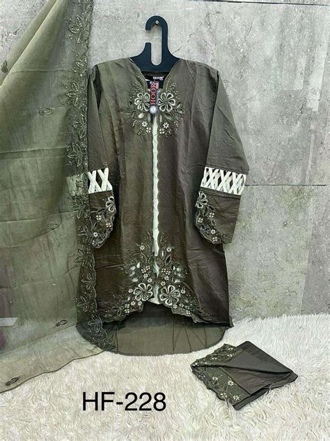 HOOR TEX DESIGN NO - HF 228 ABC CRISTAL VISCOSE READYMADE SUIT ...
