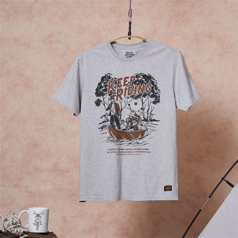 ROYAL ENFIELD KEEP RIDING MELANGE T-SHIRT