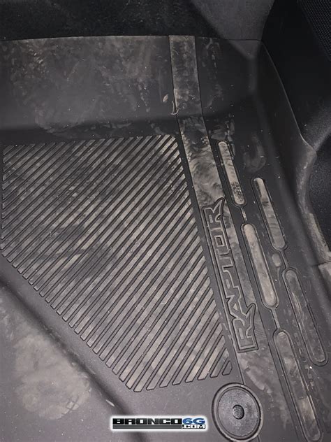 Bronco Raptor floor mats came in my 2021 Badlands | Bronco6G - 2021 ...