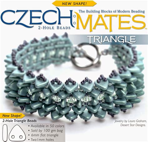 Image result for Czech 2 Hole Triangle Bead Tutorials