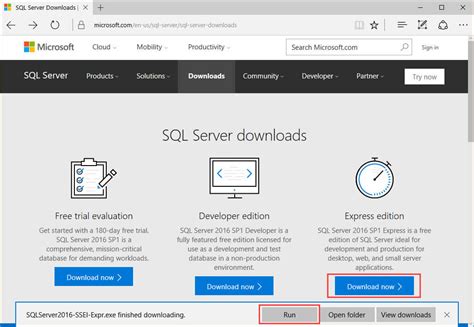 Installing SQL Server Express 的图像结果