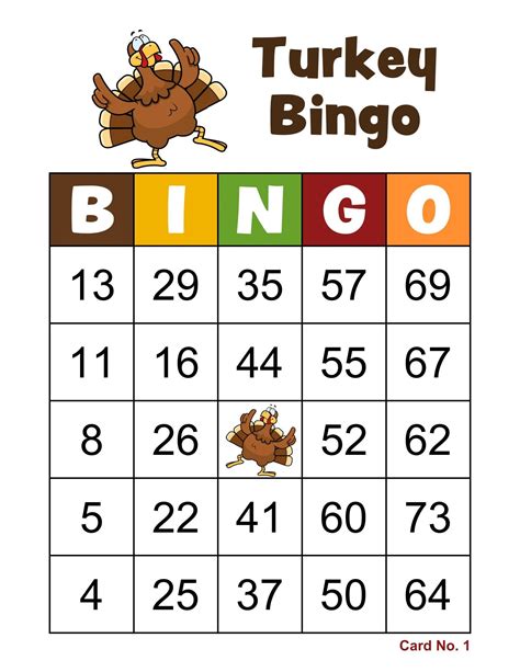 Printable Bingo Cards For Thanksgiving - Holiday Printable Activities