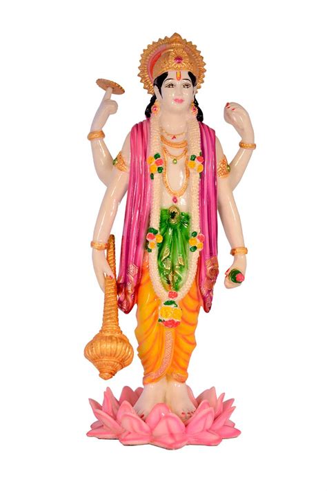 Buy Universal Magick Lord Vishnu Idol Big | Marble Statue | Murti for ...