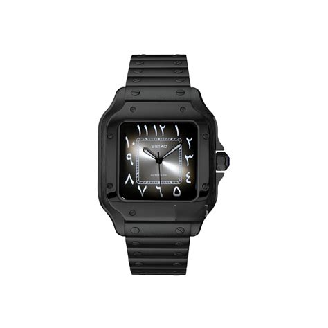 SEIKO MOD SANTOS BLACK GHOST ARABIC | Off Kicks