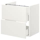 ENHET base cb f washbasin w 2 drawers, white, 60x42x60 cm (235/8x161 ...