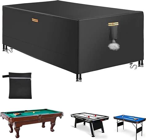 Amazon.com: 6/6.5/7/7.5/8/8.5/9/10/12FT Pool Table Covers Full Cover ...