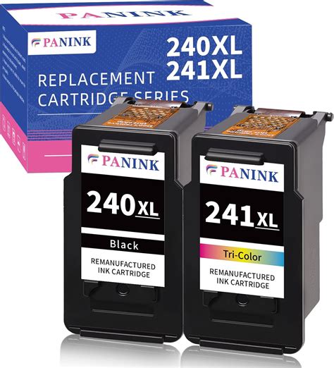 PANINK Remanufactured Ink Cartridges Replacement for Canon 240 241 ...
