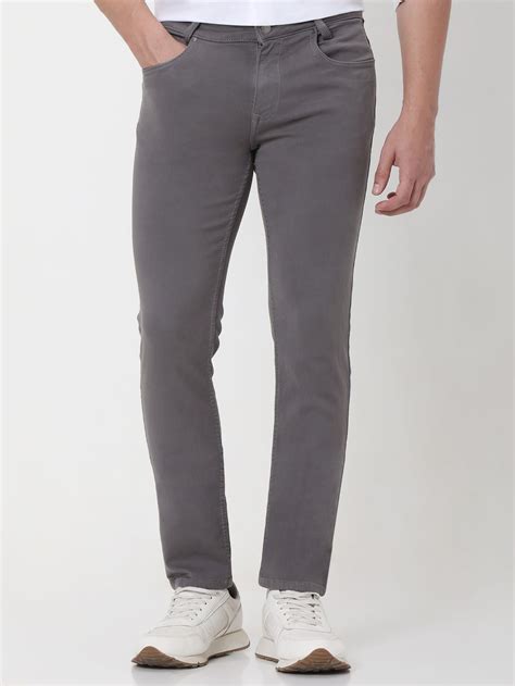 Buy Grey Super Slim Fit Superstretch Coloured Jeans Online at Muftijeans
