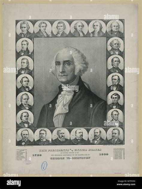 An image featuring the presidents of the United States, likely capturing either their portraits ...