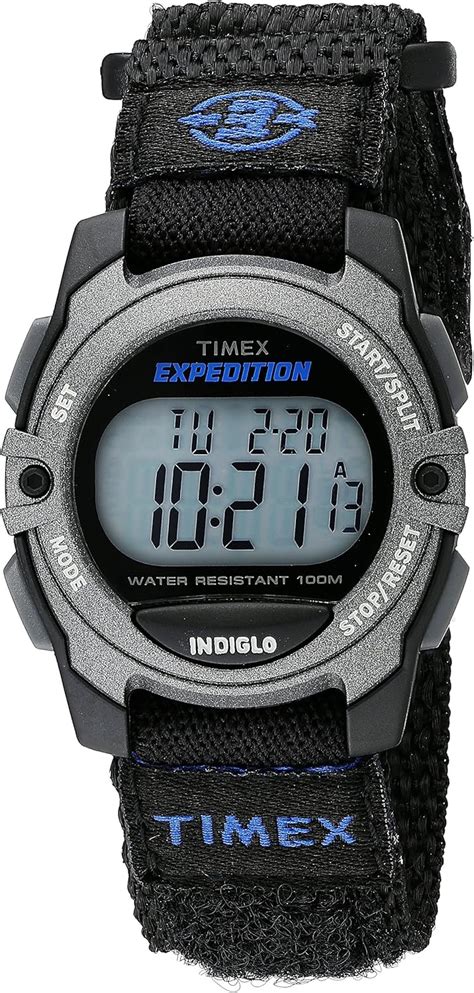 Buy Timex Unisex TW4B02400 Expedition Mid-Size Digital CAT Black Fast ...