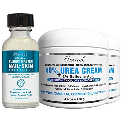 Buy Ebanel Bundle of Fungus Treatment 1 Oz, and 2 Pack 40% Urea Cream 4 ...