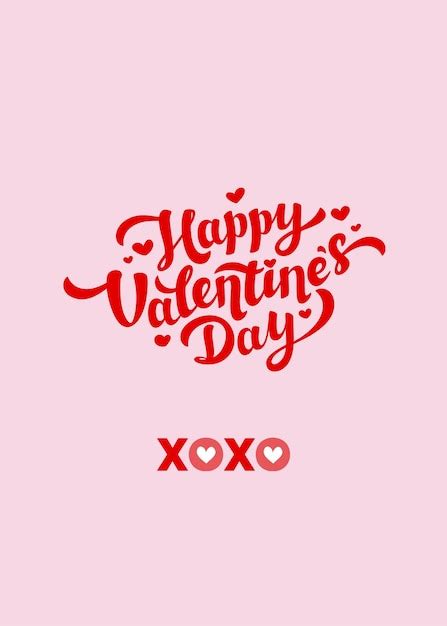 Valentines day card design | Premium Photo