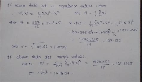 [Solved] calculate the Standard deviation. 52, 43, 30, 38, 30, 42, 12 ...