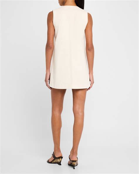 Veronica Beard Oakley Denim Shift Dress | Neiman Marcus
