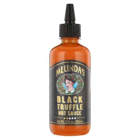 Melinda's Black Truffle Hot Sauce 12 oz, Spicy Flavor, Condiment, Sauce ...