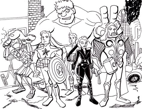 Marvel Printable Coloring Pages