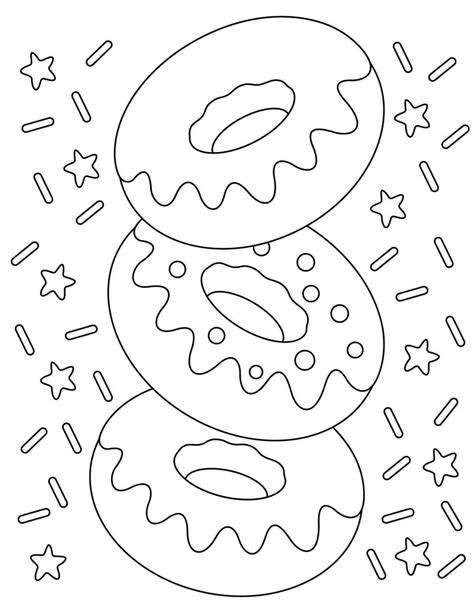 Donut Coloring Pages Printable 11 Free Printable Donut Coloring Pages