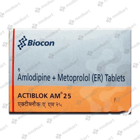 ACTIBLOK AM 25MG TABLET 10'S : View Price, Combination and Alternatives ...