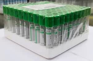 Blood Collection Tube Sodium Heparin (Green Cap, 2 mL) – Sterile PET ...