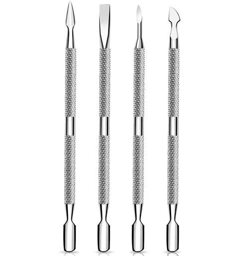 Buy Cuticle Pusher and Cutter Set, Dead Skin Nail Cleaner Tools ...