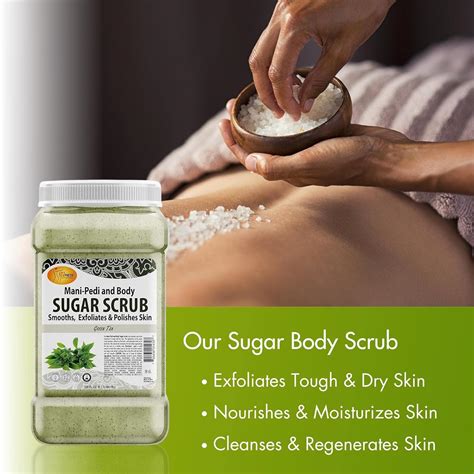 Buy SPA REDI - Sugar Body Scrub, Green Tea, 128 Oz - Exfoliating ...