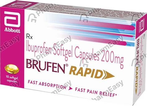 Brufen Rapid Softgel Capsule: Uses, Side-effects, Price, Dosage & More ...