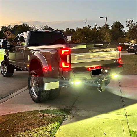 F-350 Super Duty Hitch Bar Reverse 7-Inch LED Flood Lighting Heavy Duty ...
