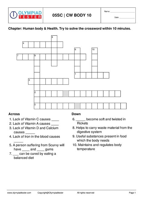 Stunning Grade 5 Science Worksheets, Human Body Opposites For Kids