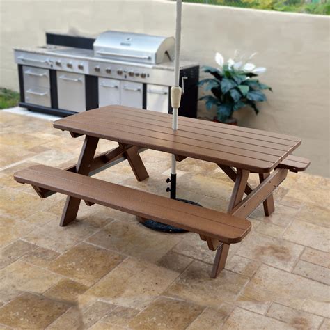 Durable POLYWOOD 72 In Commercial Picnic Table - Quality Outdoor ...