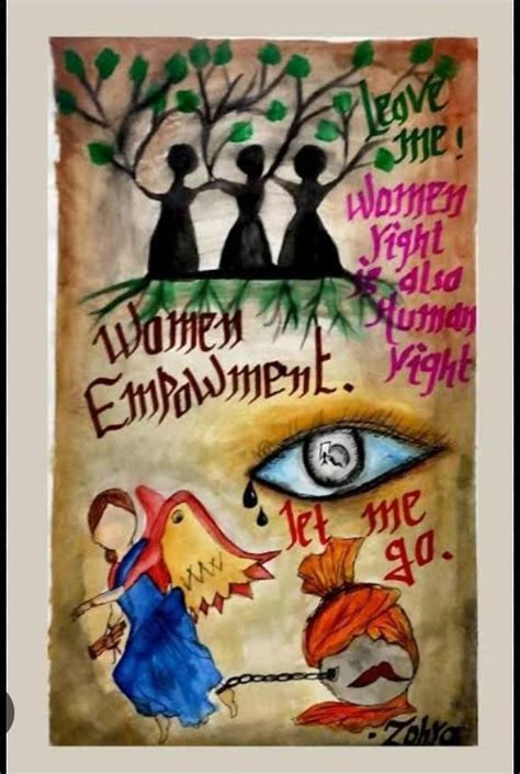 Poster On Women Empowerment.( for a kid. my brother, he cant even draw ...