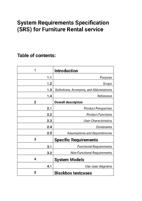 Image result for System Requirement Specification
