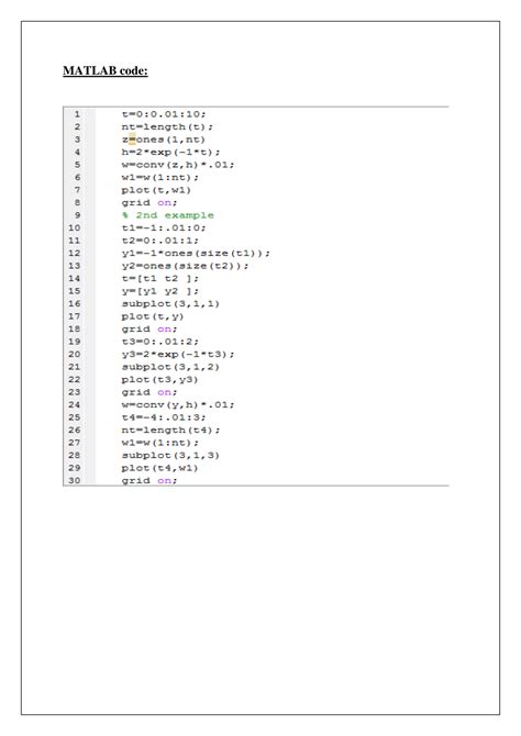 Image result for Convolution of Continuous Time Signal Examples