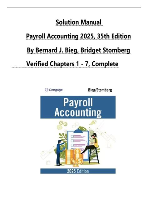 Solution Manual for Payroll Accounting 2025, 35th Edition by Bernard J ...