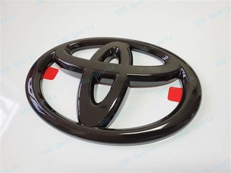 Buy Gloss Black Toyota Logo OVERLAY emblem for Camry Highlander Rav4 ...