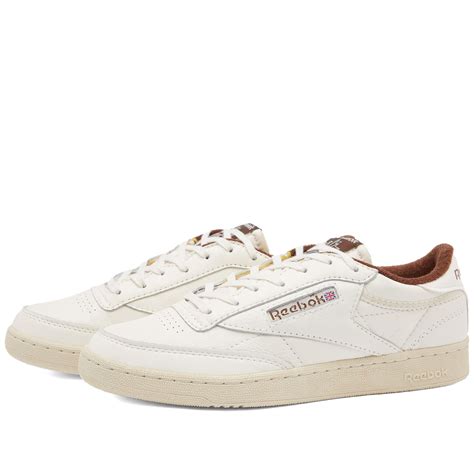 Reebok Club C 85 Vintage Sneakers in Chalk/Alabaster/Brush Brown Reebok