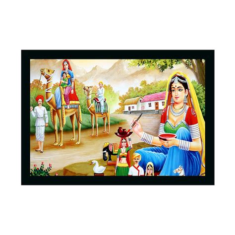 Dharvika Innovations Rajasthani Paintings for Living room | Rajasthani ...