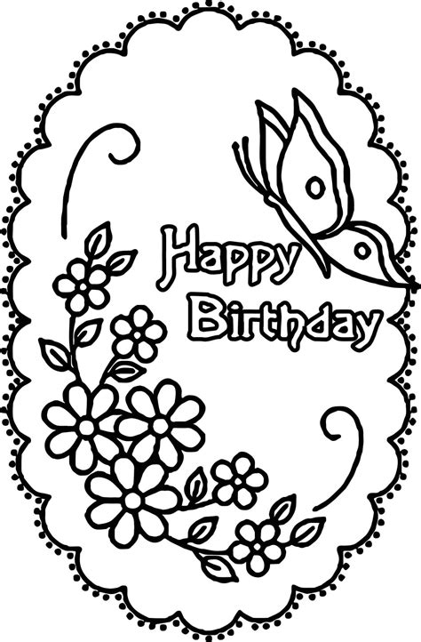 Happy Birthday Coloring Pages – Printable Coloring Pages. FREE