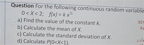 Image result for Questions On Continuous Random Variable