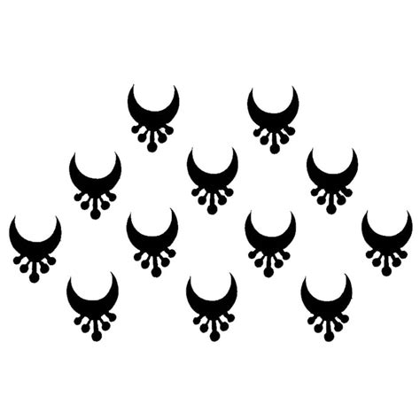 Comet Busters Traditional Half Moon Black Bindi (6mm) (BIN1755) – Himkhand