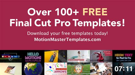 Final Cut Pro 7 Master Templates Missing