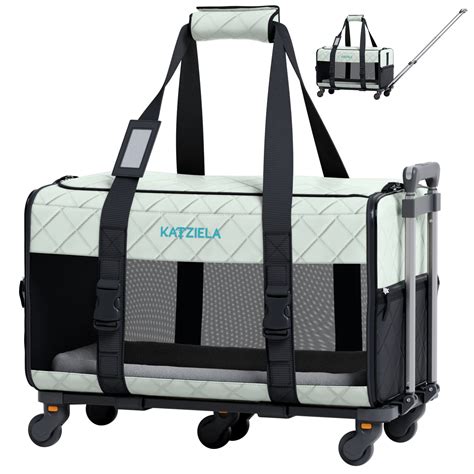Pet Carrier Airline Approved - Dog Carrier with Wheels - TSA Airline ...