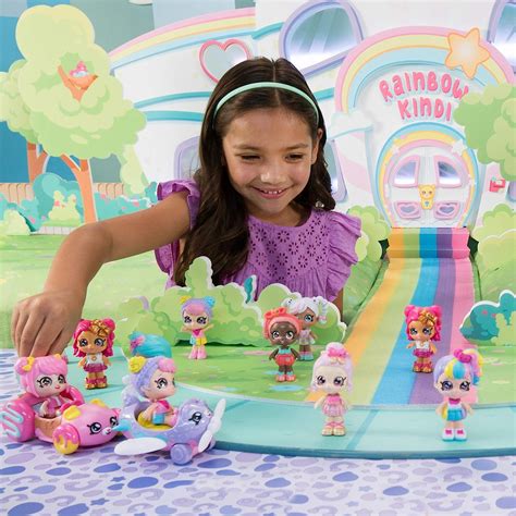 Buy Kindi Kids Minis - Rainbow Besties - 3 Pack Collectible Posable ...
