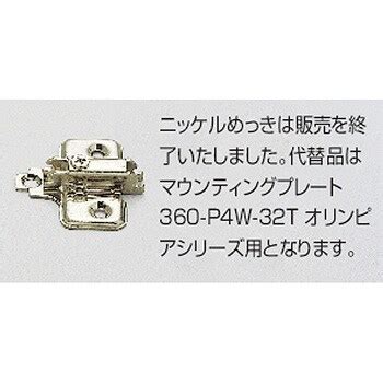 230-P4W-32T BN マウンティングプレート 1個 LAMP(スガツネ工業) 【通販モノタロウ】