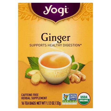 Yogi Ginger Tea Bags, 16 count, 1.12 oz - Gourmet