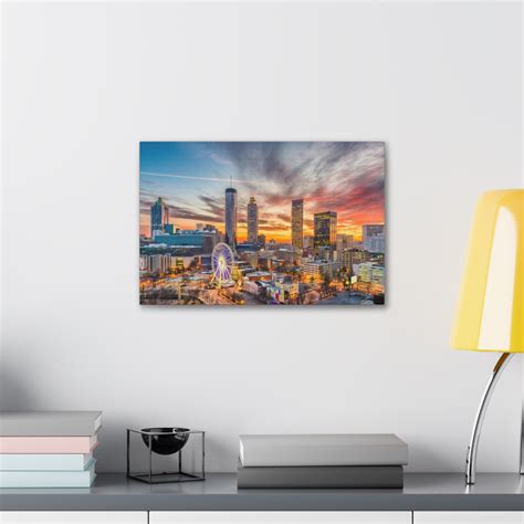 Latitude Run® Atlanta Daytime Skyline Canvas Artwork Breathtaking Stunning Cityscape | Wayfair