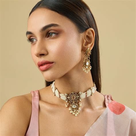 Royal Kundan Necklace | Traditional Long Kundan Necklace Set