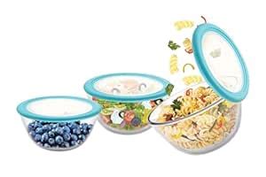 Buy CELLO Ornella Toughened Glass Mixing Bowl with Premium Lid ...