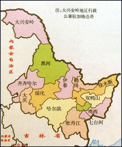 黑龙江地图地形版_黑龙江地图查询